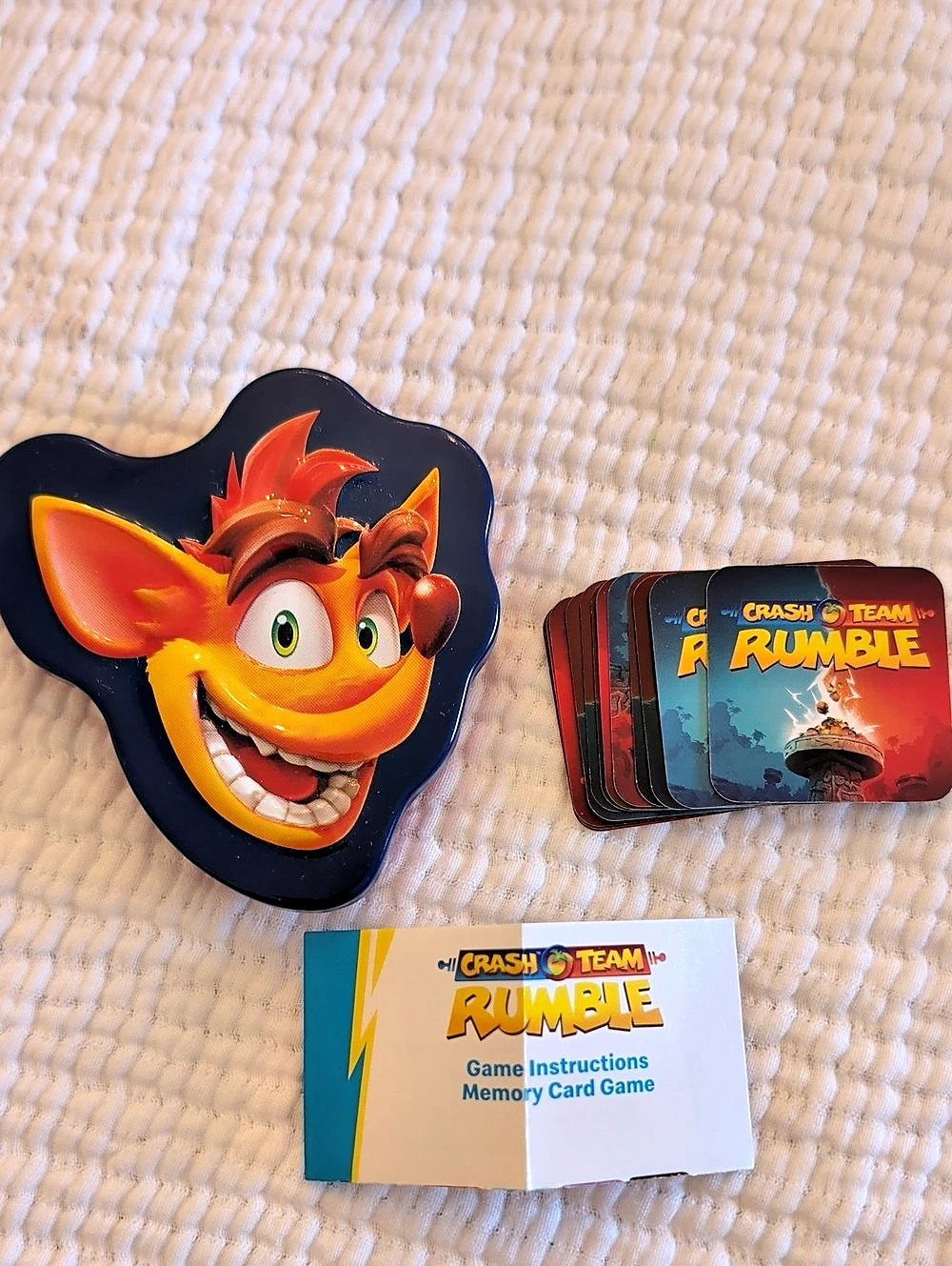 McDonald's Crash Team Rumble Crash's Memory Card Game Red